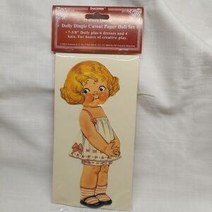 Dolly Dingle Cutout Paper Doll Set - 7 3/8" 6 Dresses 4 Hats    1994